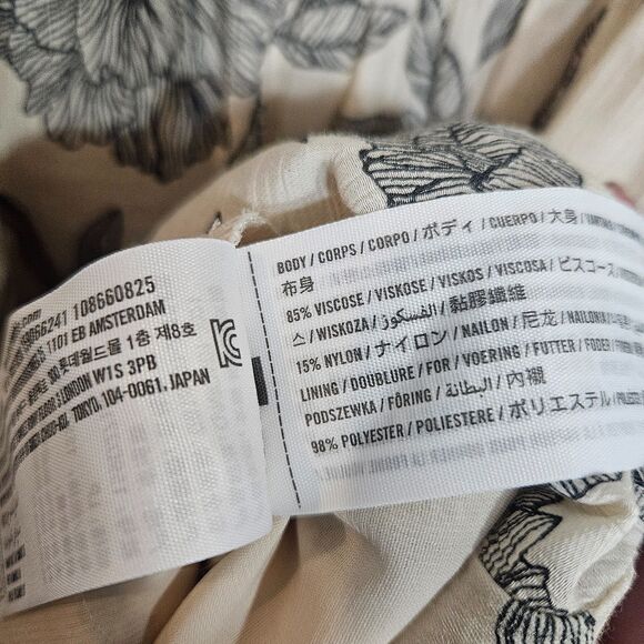 Abercrombie & Fitch Summer Dress Large Petite Pockets Feminine Girly Ruffled - Picture 8 of 9